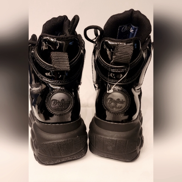 Buffalo Black Patent Ankle Boots - Picture 12 of 16